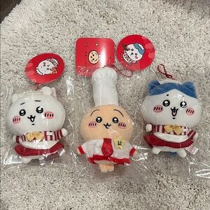 Brand new Chiikawa Restaurant Ikebukuro Mascot Plush Keychain